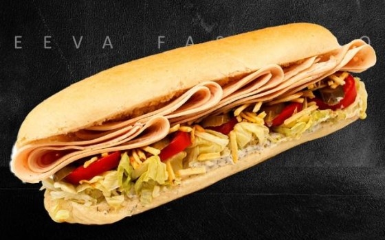 ساندویچ ژامبون بوقلمون 90 درصد سرد